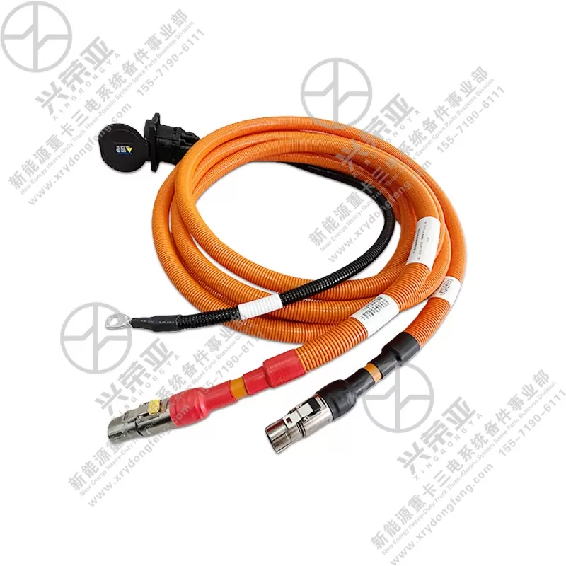 Connector Detail View Conductive Charging Socket Assembly-A OE 2107010-TE8M0 Dongfeng New Energy