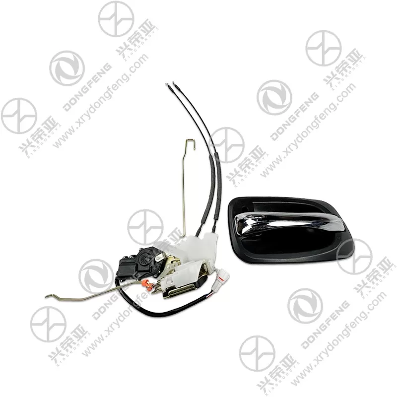 Full Assembly View Left Door Handle Link & Lock OE 6105009-G01202D Dongfeng DFAC