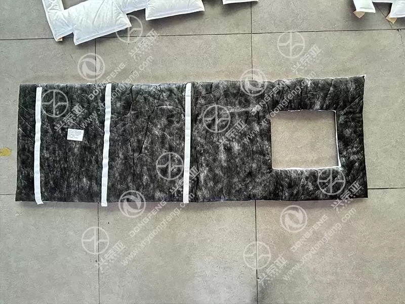 Fabric Texture Closeup View Rear Bulkhead Sound Deadening Foam B OE 5710097-C6200 Dongfeng GX&KX