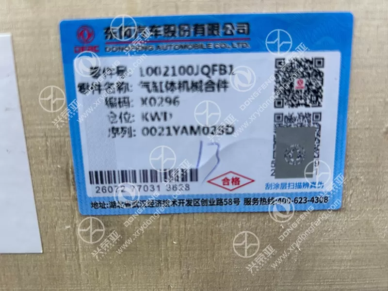 OE Mark View Cylinder Block Assembly OE 1002100JQFB1 Dongfeng DFAC