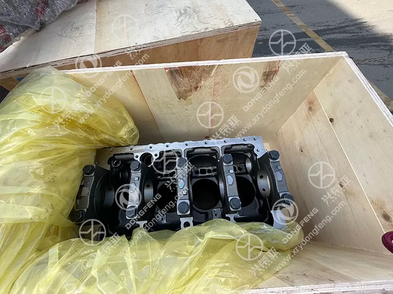 Package Label View Cylinder Block Assembly OE 1002100JQFB1 Dongfeng DFAC