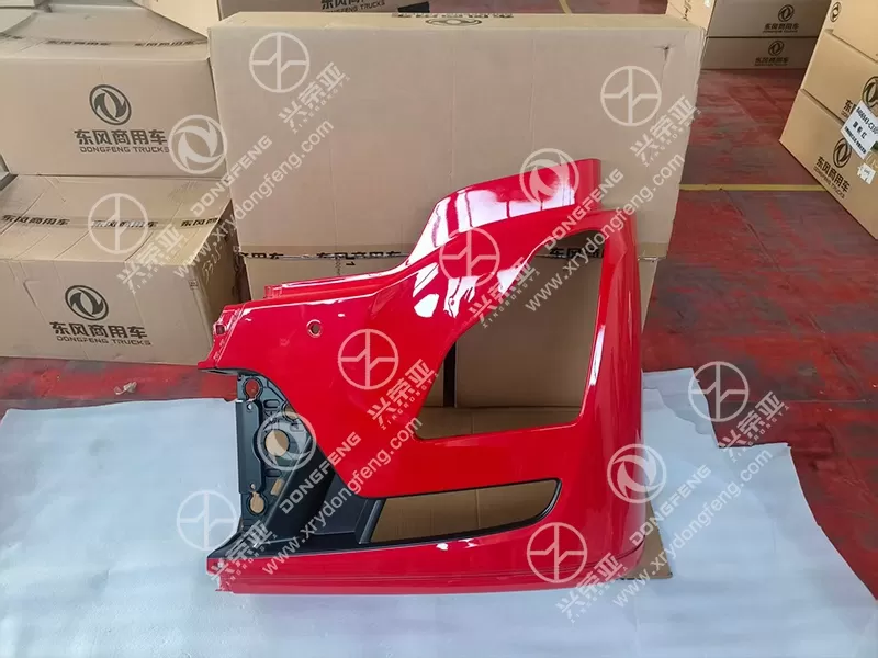 Paint Finish Detail Left Front Bumper Assembly with Radar Bracket OE 8406923-C3301 Dongfeng KL