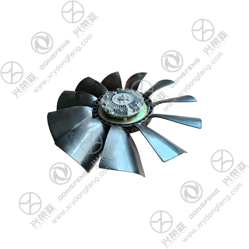 Side View Silicone Oil Fan Clutch with Fan Assembly OE 1308060-T0901 for Dongfeng Kinland