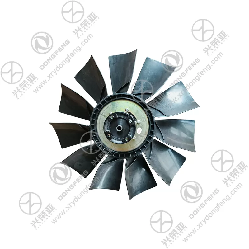 Rear View Silicone Oil Fan Clutch with Fan Assembly OE 1308060-T0901 for Dongfeng Kinland