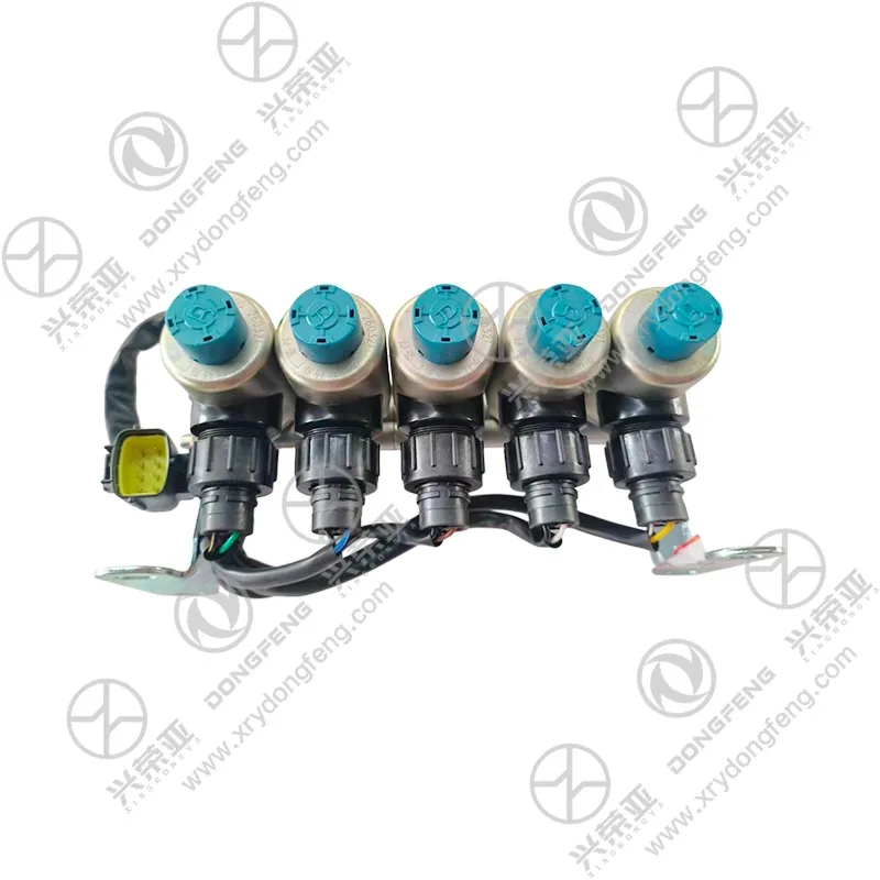 Front View 5-Way Combined Solenoid Valve Assembly OE 37ZB3-54050 for Dongfeng Kinland Trucks