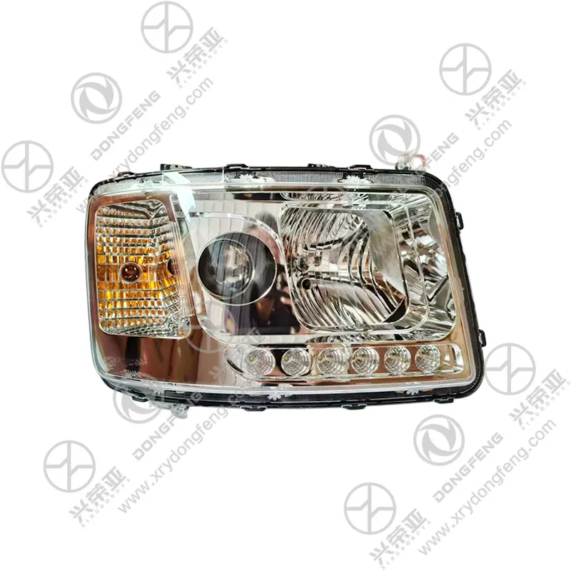 Front full clear view multi-function right headlamp with projector lens LED DRL turn signal OE 3772020-C3305 for Dongfeng KL heavy trucks