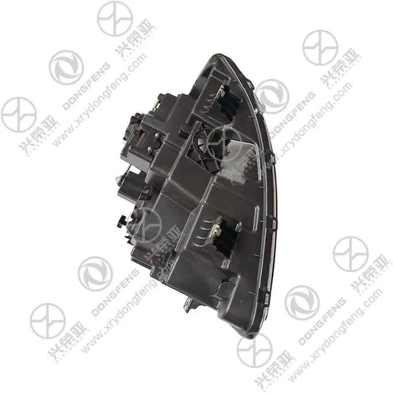 Back inner housing & dual metal linkage light height adjustment rod structure view headlamp OE 3772020-C3305