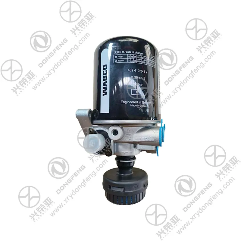 Full front view genuine WABCO air dryer assembly OE 3543010-90005 for Dongfeng KL heavy truck air brake system