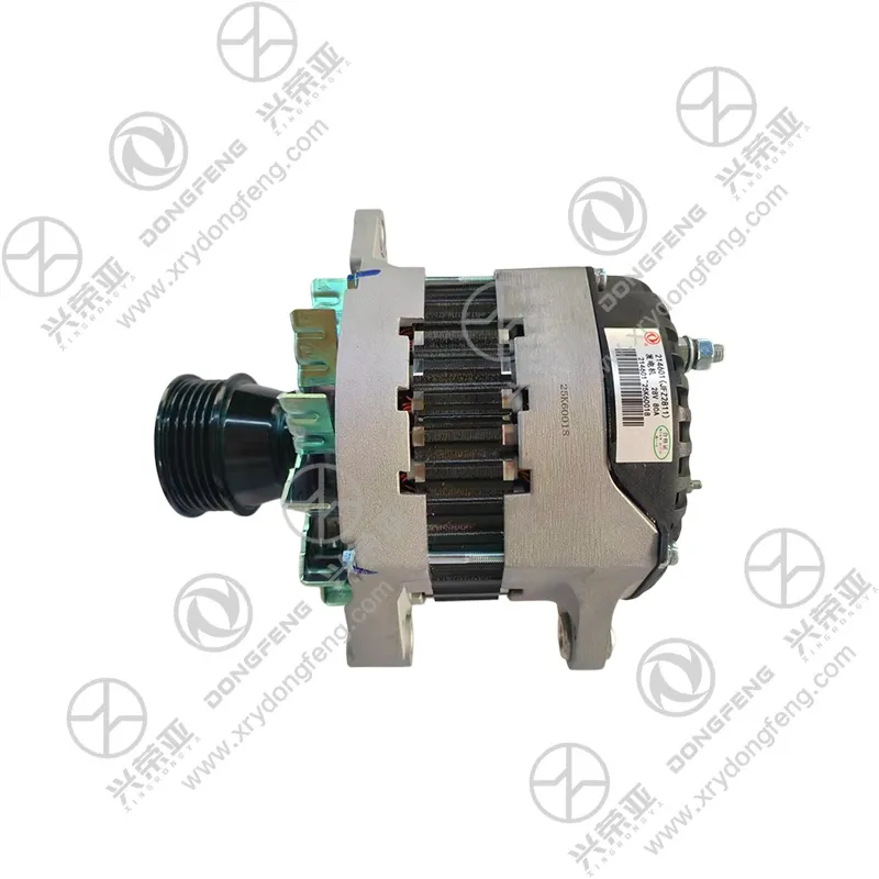  Full front pulley view genuine DFEC truck alternator OE D5010480575 JFZ2811 for Renault heavy truck engine