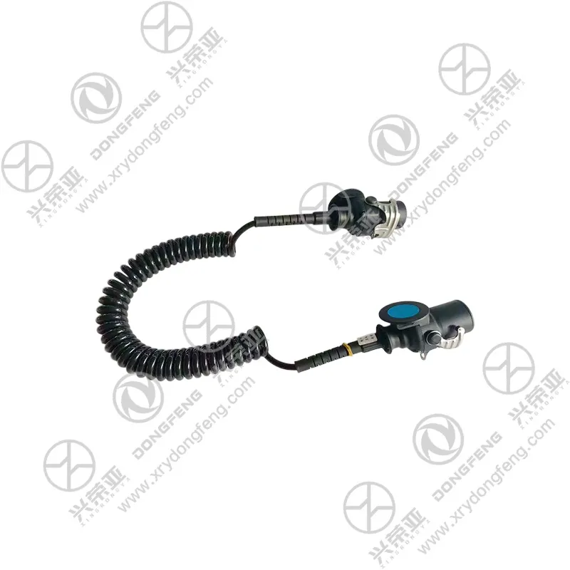 Full retractable spiral overview genuine OEM 7-pin ABS trailer cable OE 3730040-T38H0 for Dongfeng KC truck