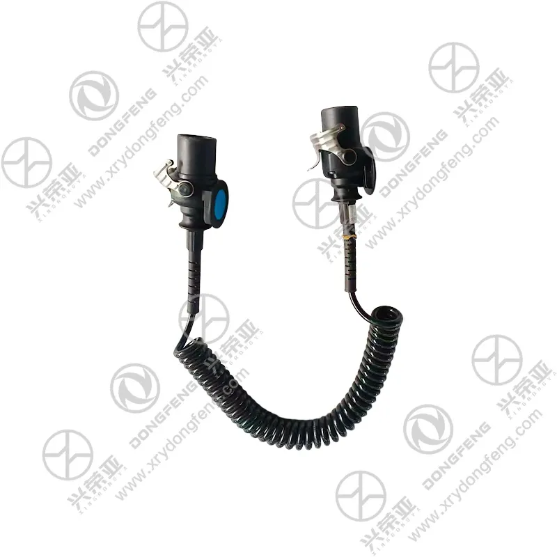 Dual male & female waterproof plug side view elastic ABS coil cable Dongfeng KC OE 3730040-T38H0
