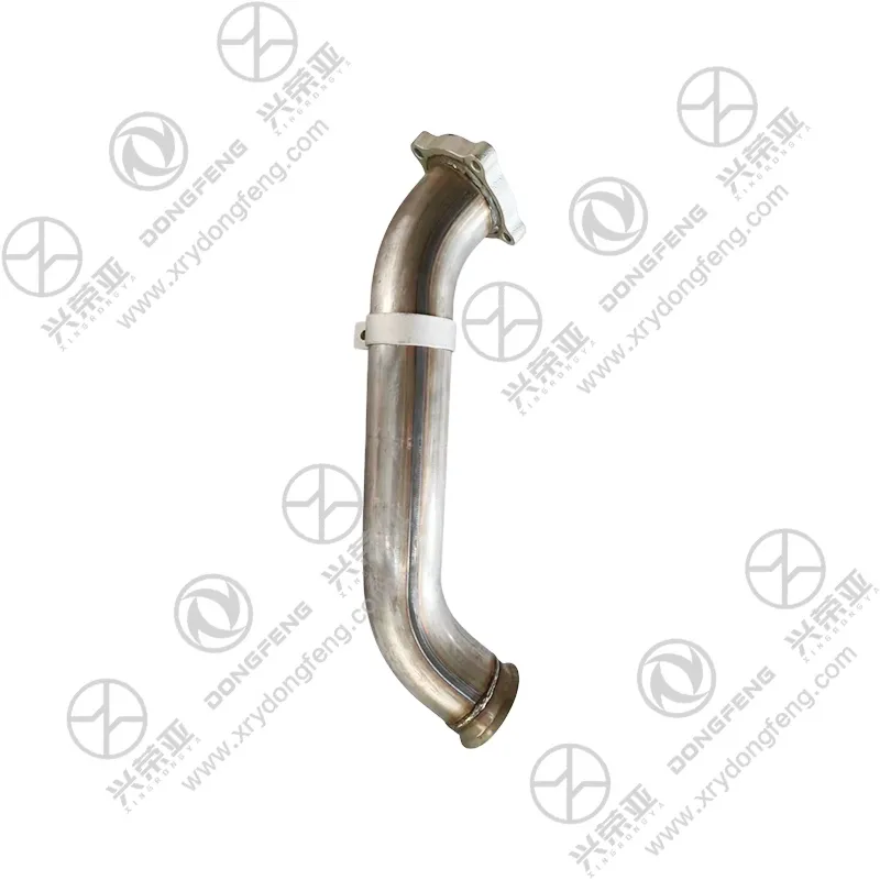 Integrated fixed pipe support bracket structural detail for stable exhaust pipeline installation