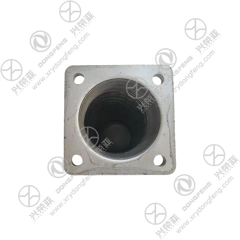 Seamless high-temperature welding joint between square flange and corrugated bellows anti-leakage structural close-up