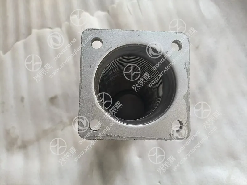 Square cast steel flange four symmetrical mounting bolt hole spacing sealing specification detail exhaust bellows 1202010-K20A0
