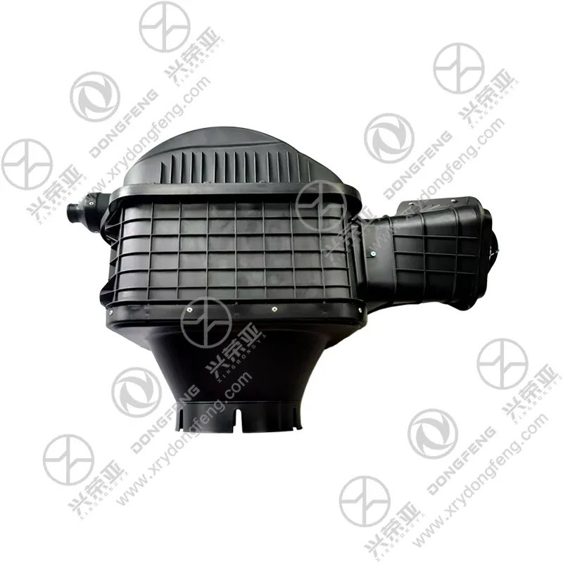 Full side complete overview black ABS air pre-cleaner rough filter assembly OE 1156010-K26B0 for Dongfeng KC heavy truck air intake system