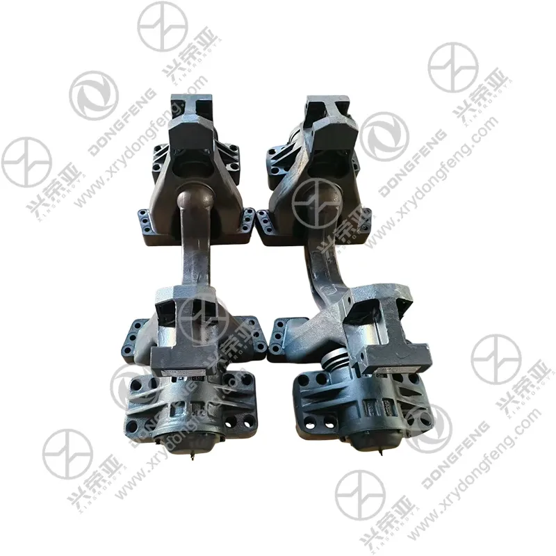 Bilateral symmetrical multi-group mounting bolt hole spacing specification detail balance shaft bracket base OE 2904010-K2001 Dongfeng KC heavy truck