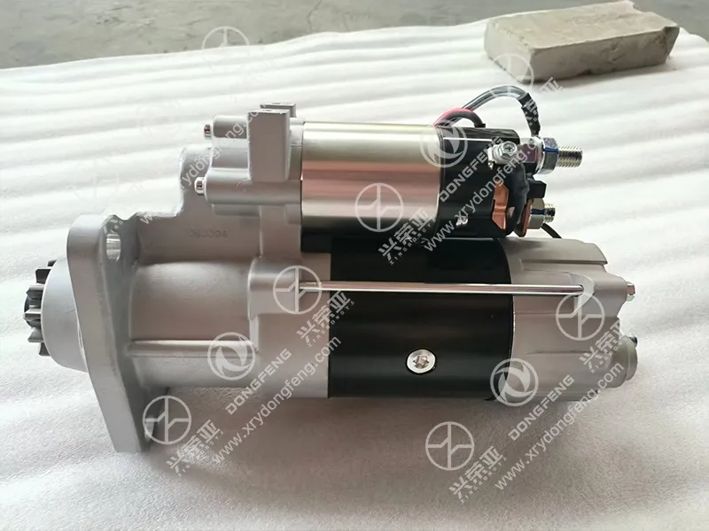Front full view starter motor assembly OE C5684696 for Dongfeng Cummins diesel heavy truck engine