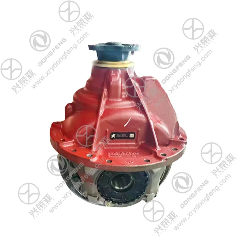  Inner close view of hypoid spiral bevel gear set rear axle main reducer OE 2402010-KE02KB Dongfeng heavy truck final drive