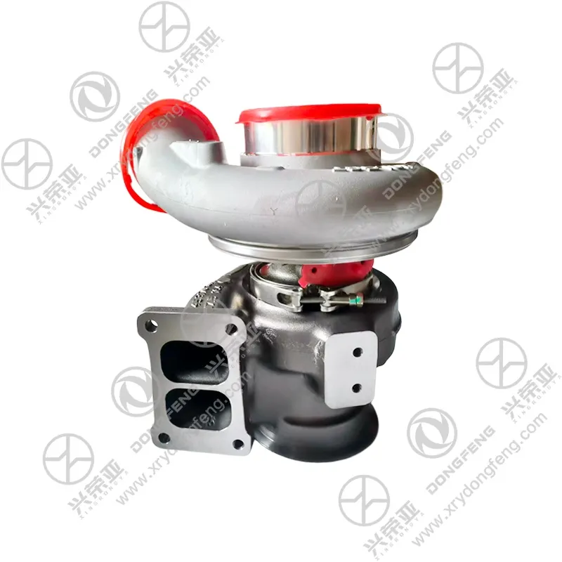 Built-in wastegate pressure actuator structural detail Holset HE550WG turbocharger assembly
