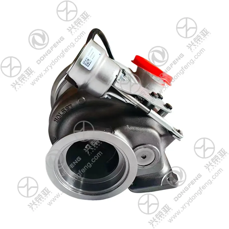Lubricating oil inlet and outlet port thread close-up original HE550WG turbo charger