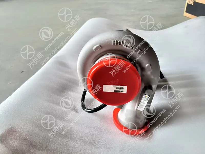 Turbine housing side view original Holset HE550WG turbocharger C5555552 / C5555942 Cummins diesel engine