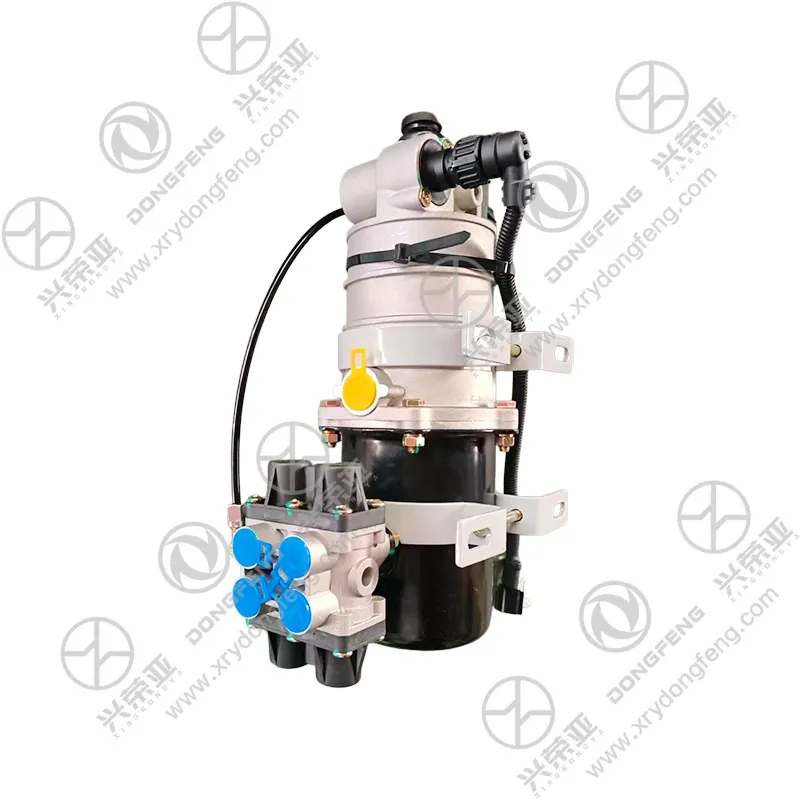 Multi-circuit air inlet/outlet thread port and rubber sealing ring structural detail protection valve assembly