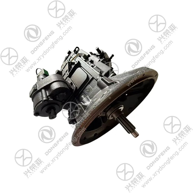 17A07B-00020 Transmission Assembly close-up of shift actuator and PTO unit Dongfeng Mengshi EQ2050