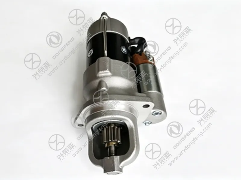 Side‑angle product shot of heavy‑duty starter motor assembly 37C21‑08010 for Dongfeng Mengshi EQ2050