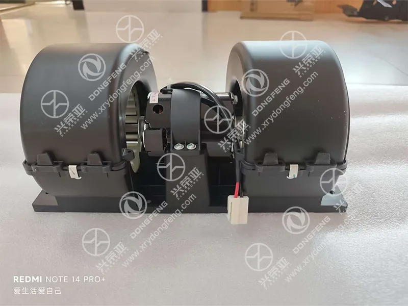 Straight front product view of Blower Motor Assembly 8103010‑C6160 spare part for Dongfeng GX KX heavy‑duty truck