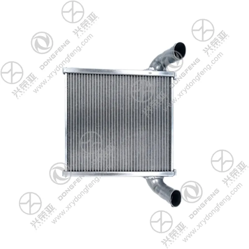 Dual pipe end view of truck intercooler assembly 1119010‑T13L0 for Dongfeng KL 