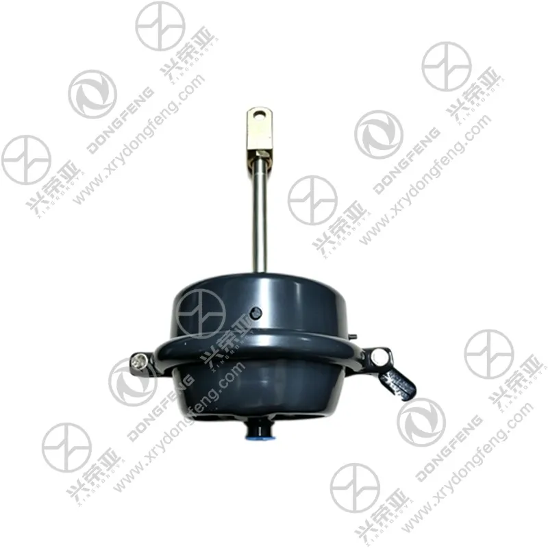 Diagonal perspective shot of front left brake chamber assembly 3519010‑H0200 for Dongfeng KC heavy‑duty truck 