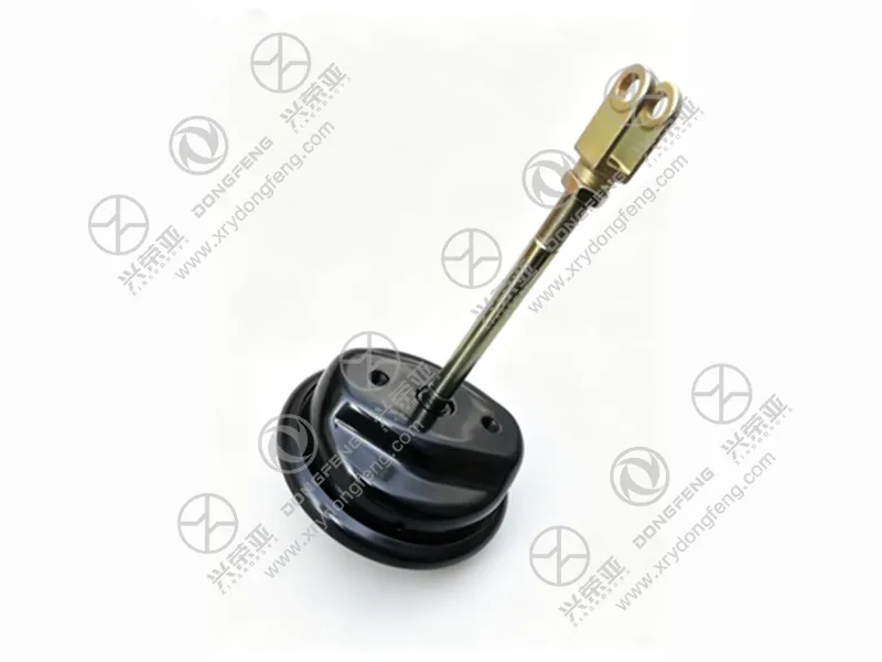 Side view with push rod of front left brake chamber assembly 3519010‑H0200 for Dongfeng KC heavy‑duty truck