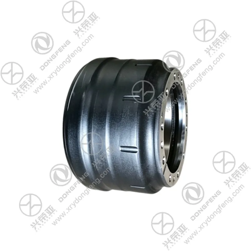 Front view of brake drum HD90149340280 for HANDE AXLE Dongfeng KC heavy‑duty truck