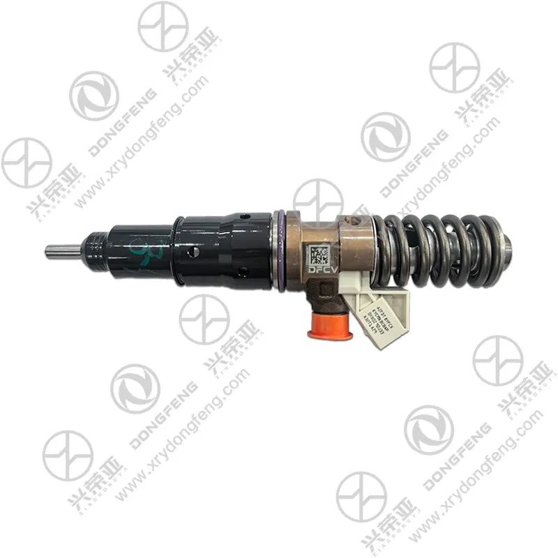 White background studio photo of genuine fuel injector assembly 1112010‑E9300 for Dongfeng LoongGine DDi11 Engine 
