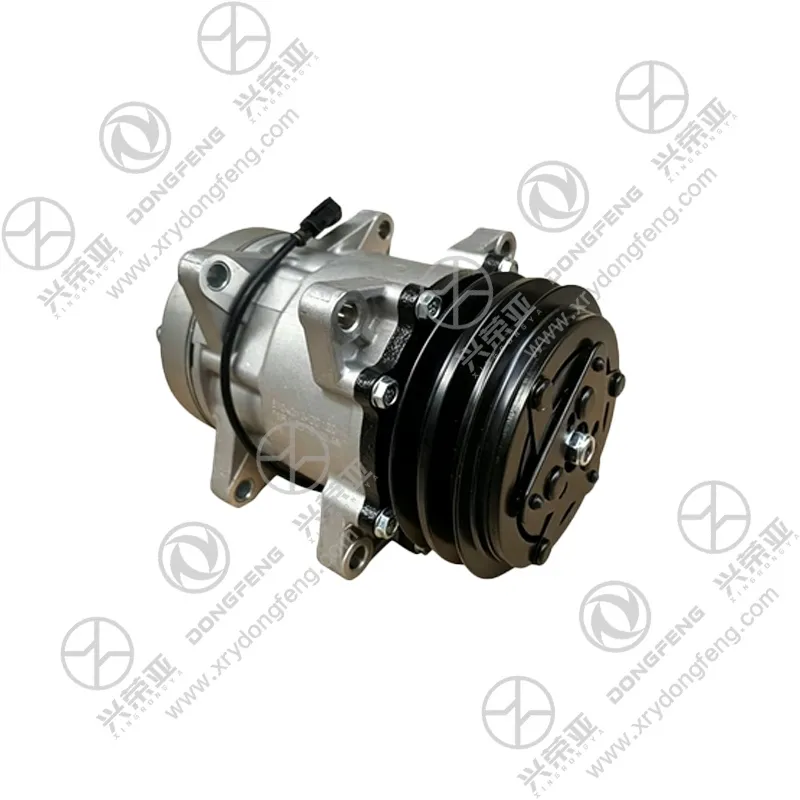 Left‑side pulley view of original air‑conditioning compressor 8104010‑C0120 for Dongfeng Kinland