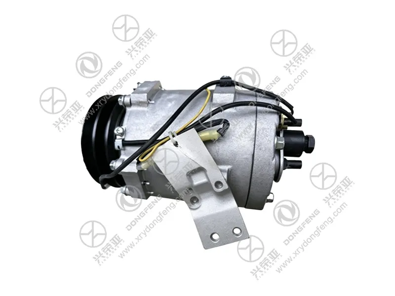 Right‑side end view of OEM truck air‑conditioning compressor 8104010‑C0120 for Dongfeng Kinland