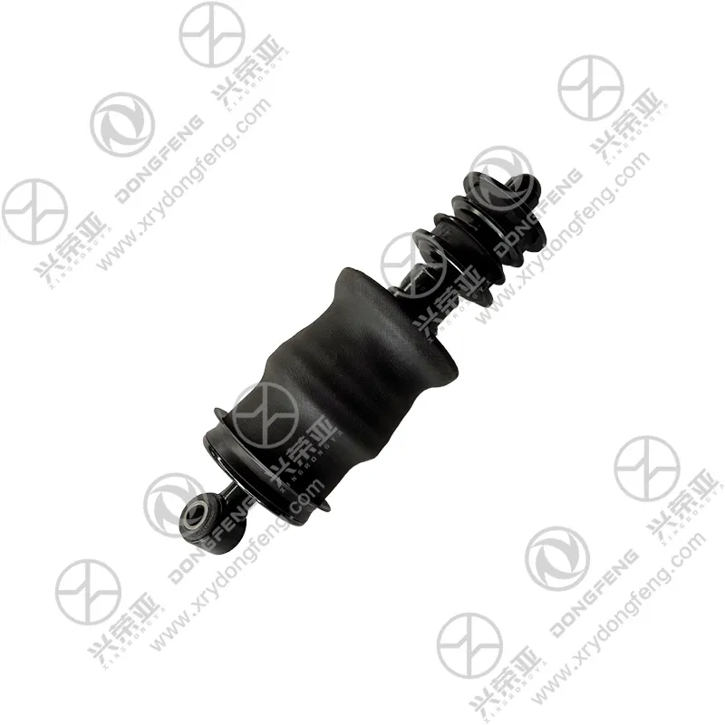 Bottom mounting bushing detail of Right Rear Suspension Air Shock Absorber Assembly OE 5001185-C6209 Dongfeng GX KX