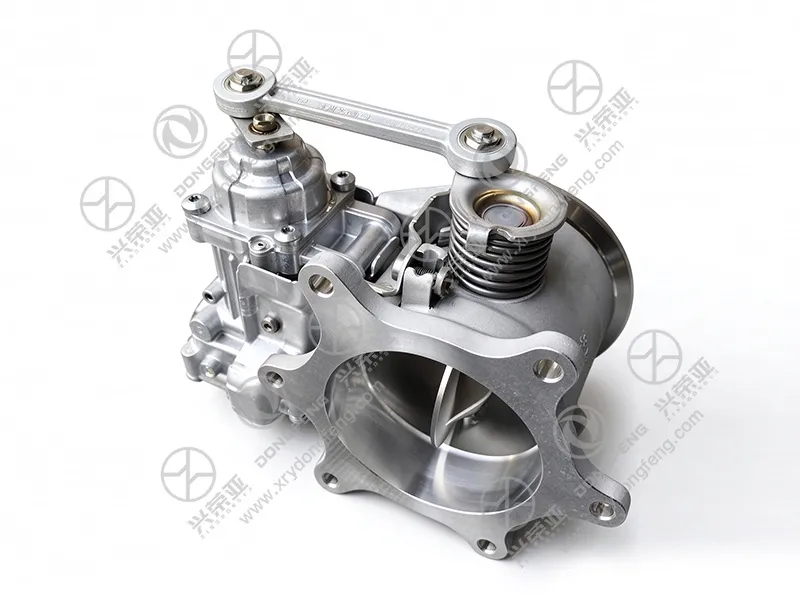  Close-up of linkage structure, Exhaust Throttle Valve C5580117 for Cummins Engine